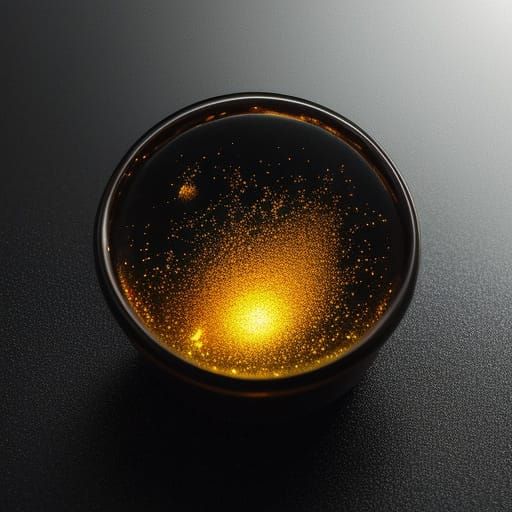 Molten Glass and Metal Intertwined: Digital Art