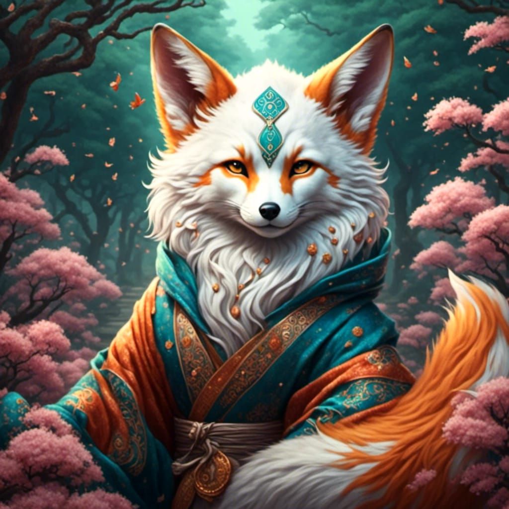 Enchanting Kitsune: Mystical Fox Spirit