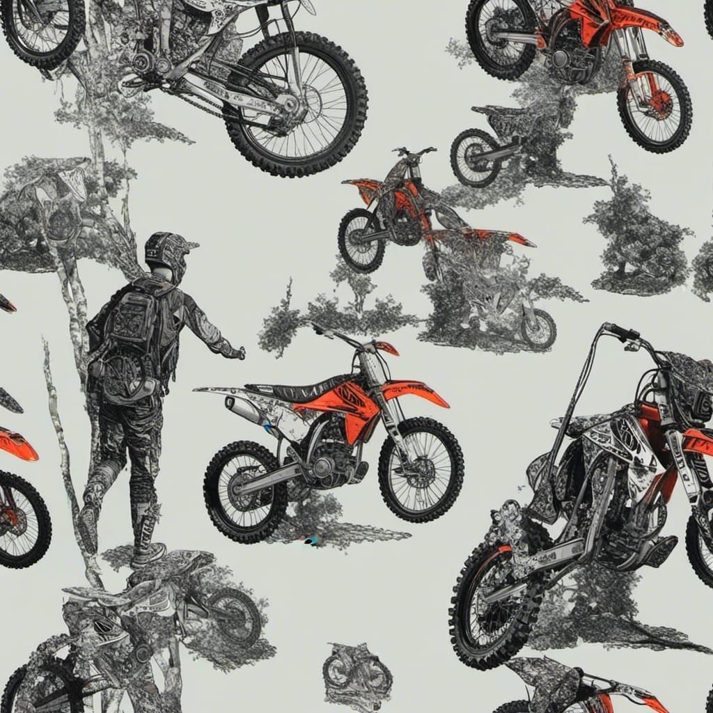 Dirtbike with 3D Shading and Shadow Depth