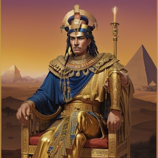 Alexander the Great as Ancient Egyptian Pharaoh in Regal Spl...