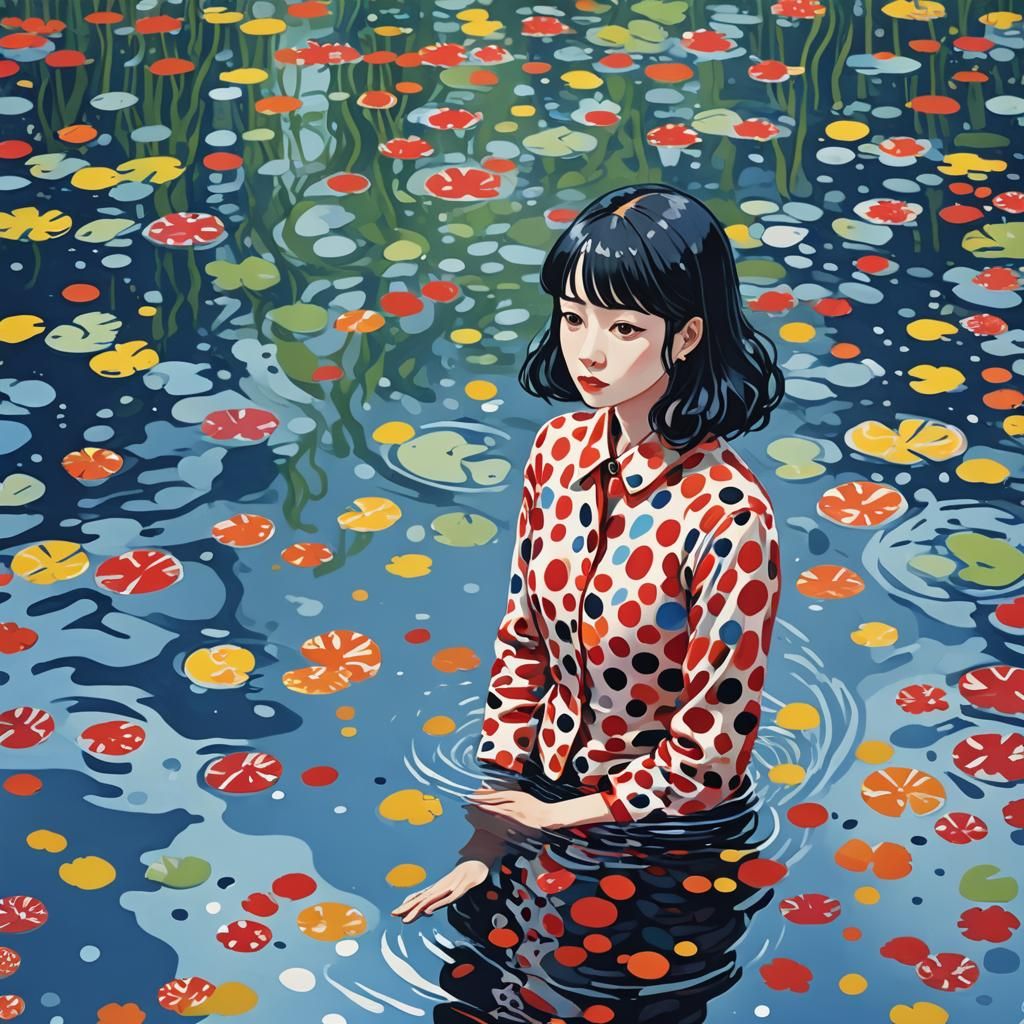 Polka Dot Reflections: Modernist Impression in Water