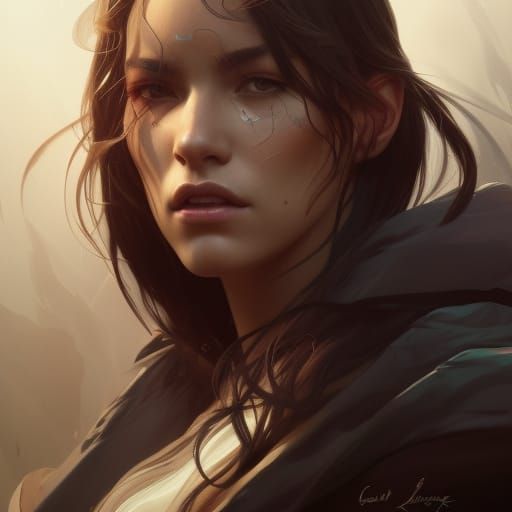 Vi Arcane Portrait in Hyperdetailed Digital Art Style