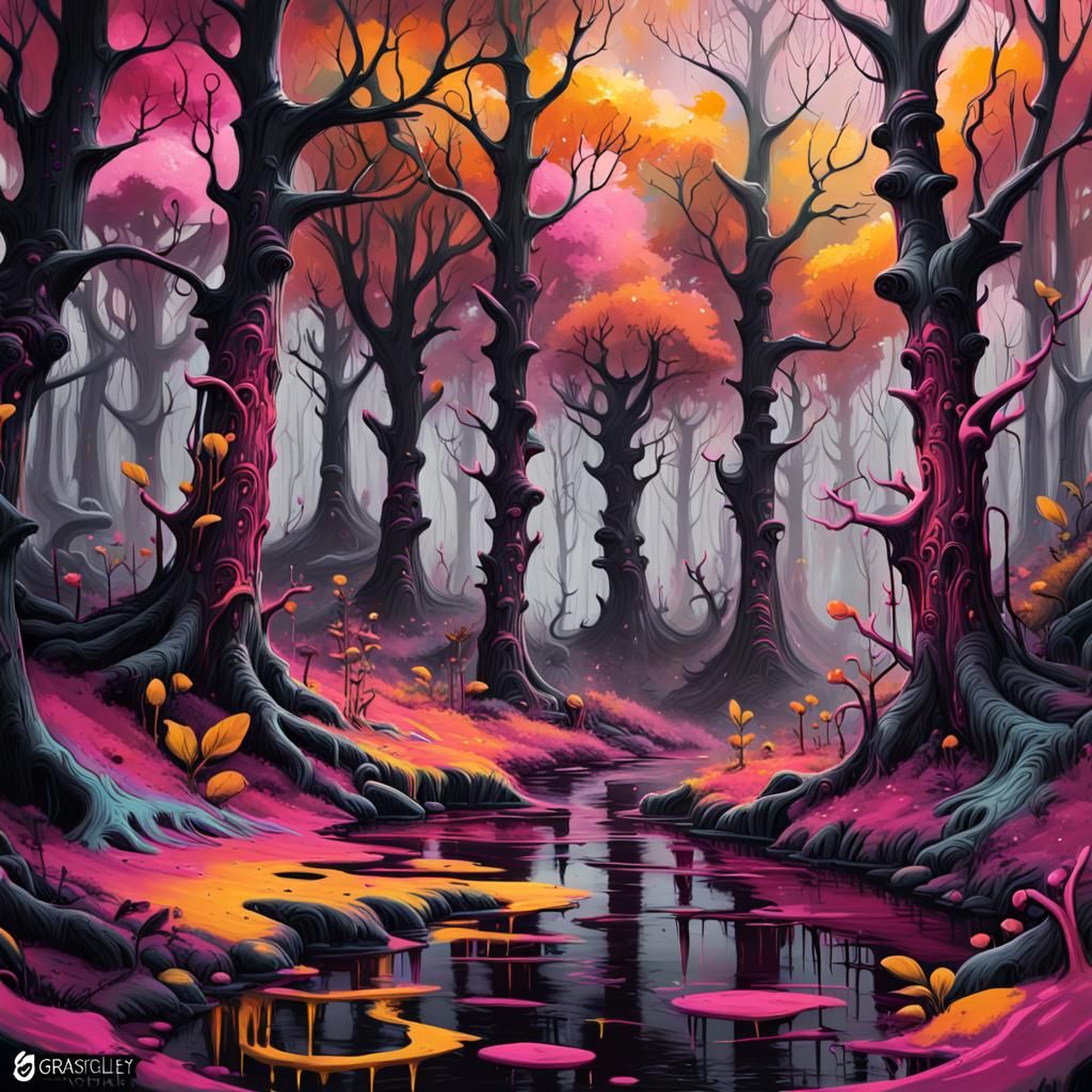 Enchanted Forest: Graffiti Art in Broceliande