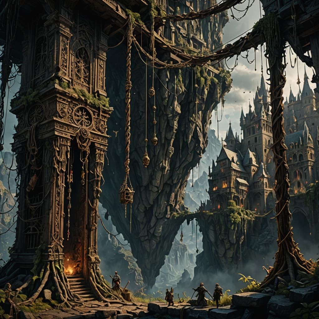 Hanging by a Thread: Fantastical Digital Art