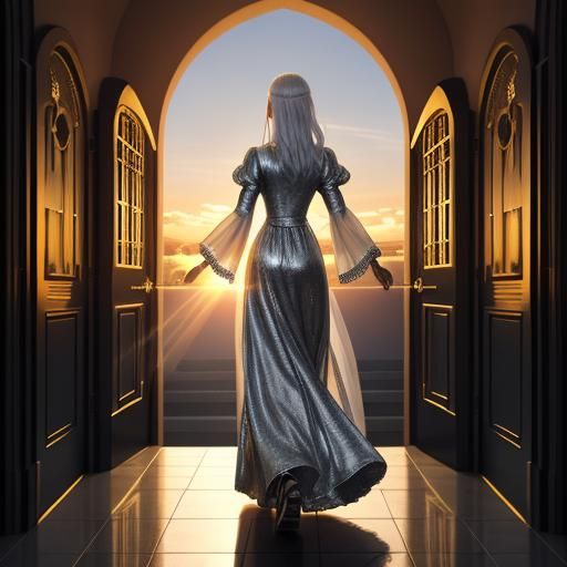 Heaven's Golden Gates: Sunset Silhouette