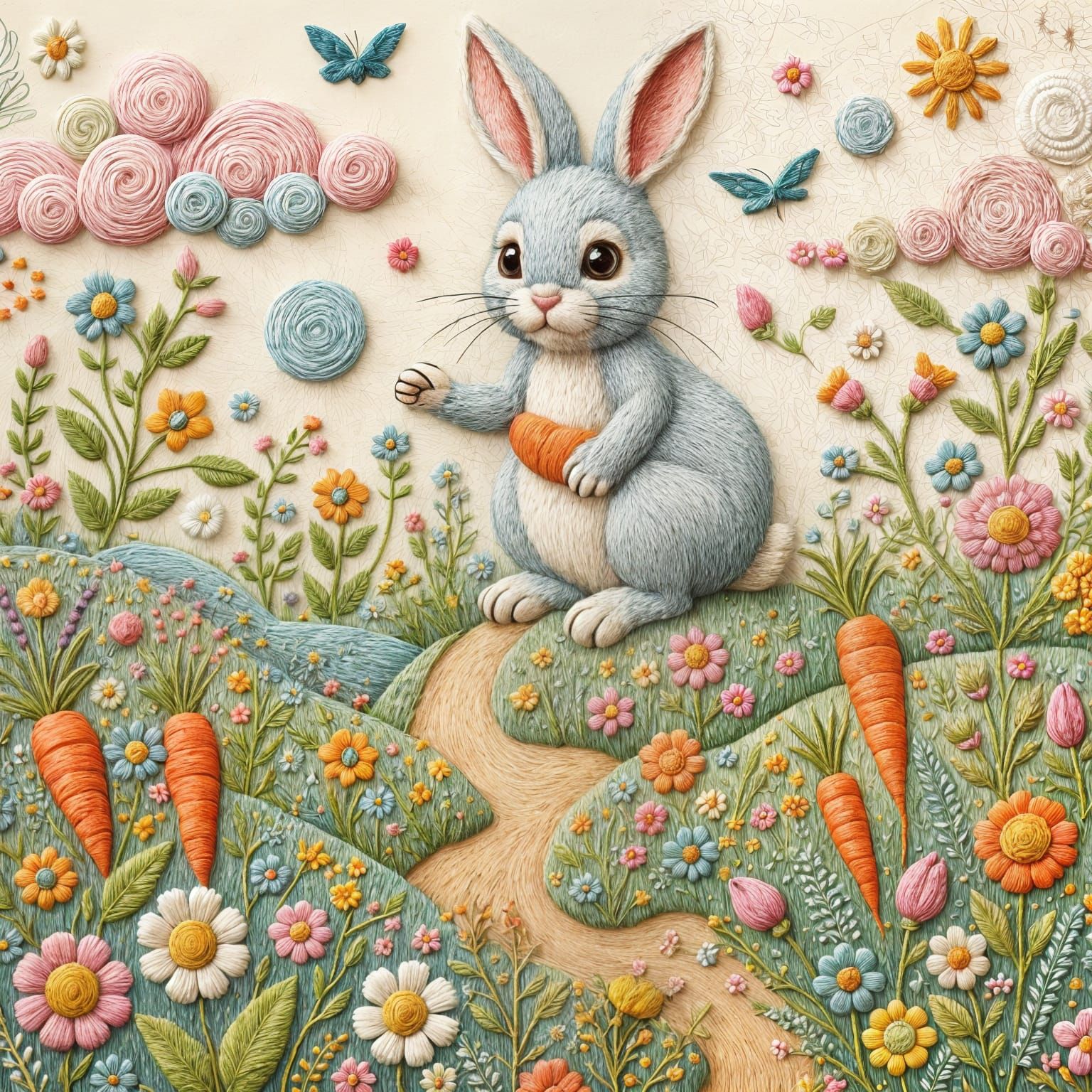Springtime Tapestry 🌸🐇