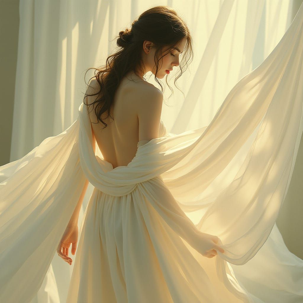 Ethereal Beauty in Mystical Realism Style