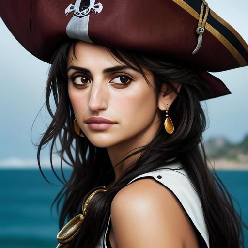 Penelope Cruz Pirate Portrait: Professional Photography
