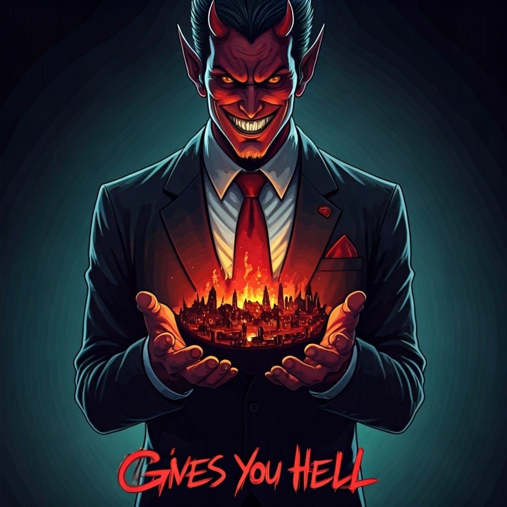 Anime Album Cover: The Devil's Hellscape Miniature