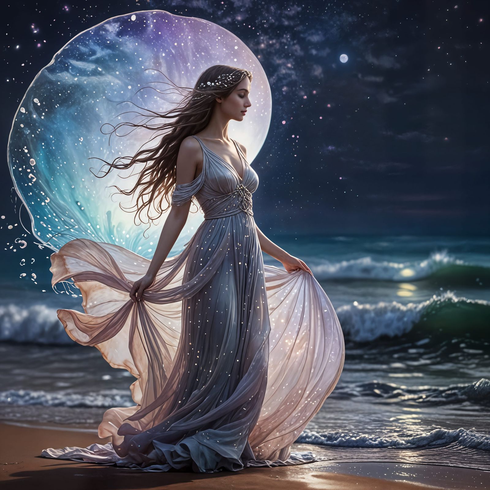 Lady of the Dreamy Moonlit Tides