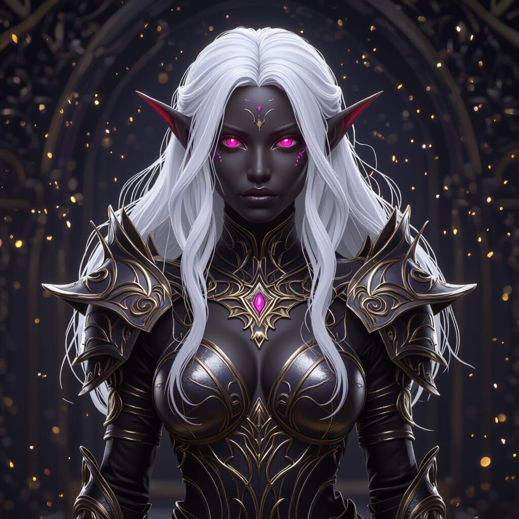 Epic Dark Fantasy Elf Concept Art