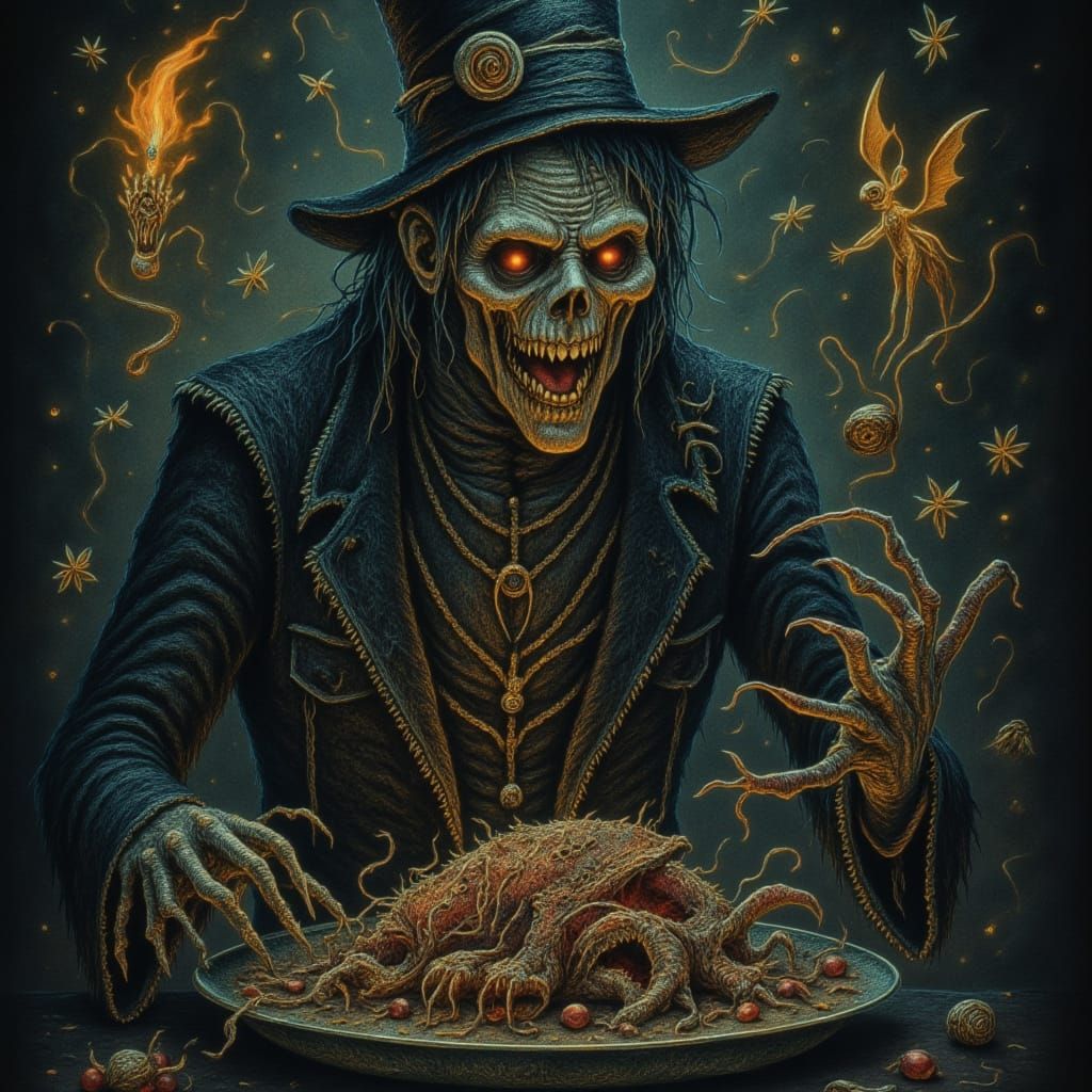 Macabre Dinner of Decay in Gothic Style