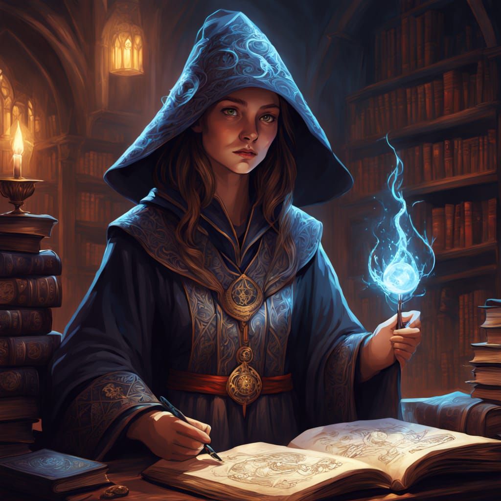 Witch Spell Architect Seeks Employment in Magical Library