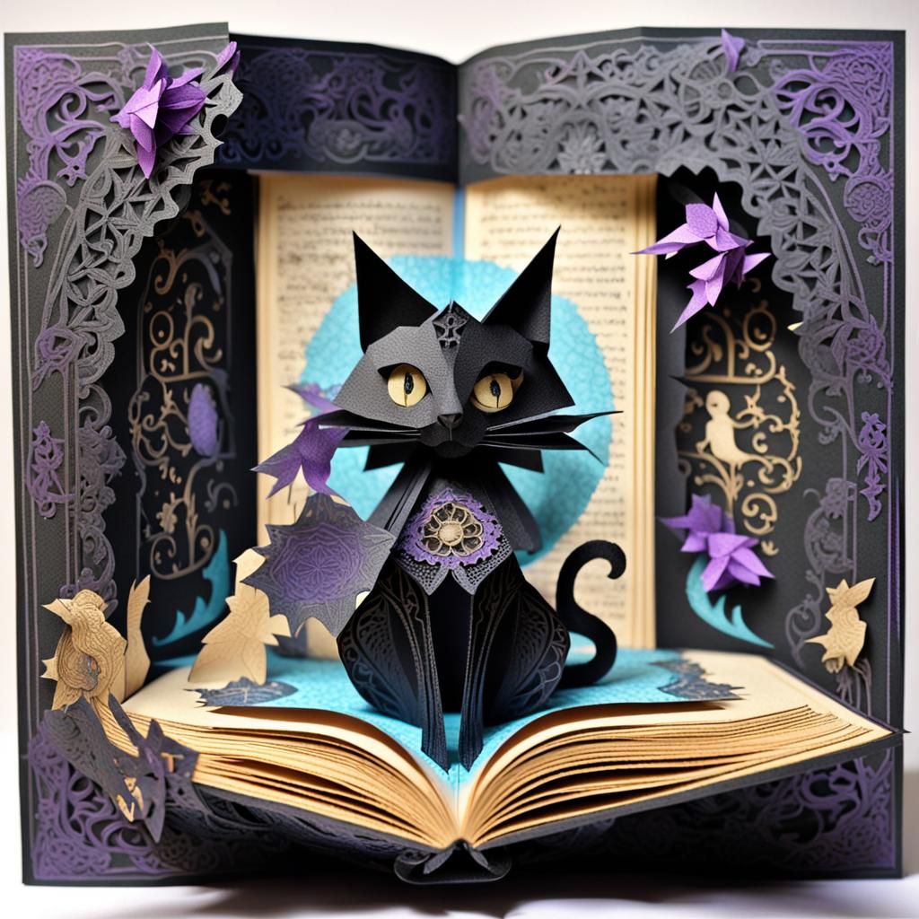 Enchanted Pop-Up Book with Magic Spells