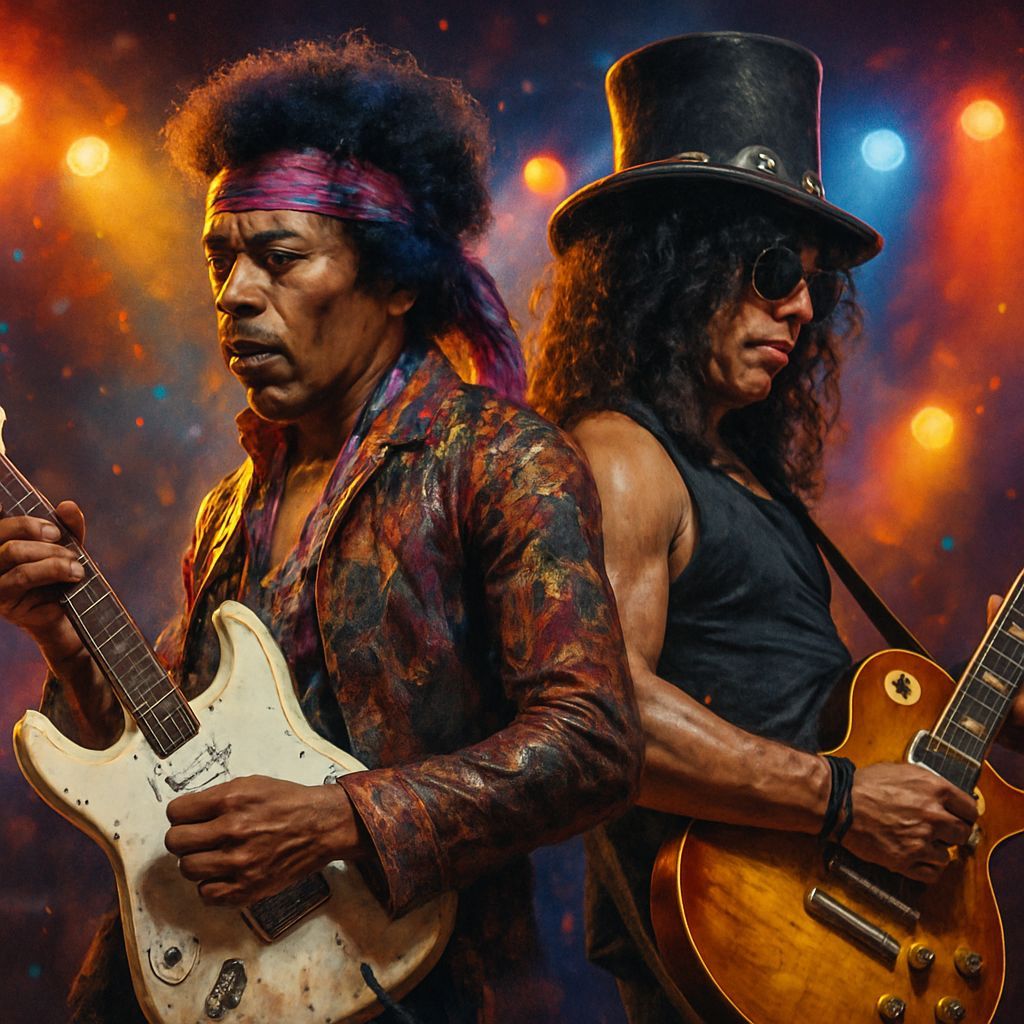 Jimi and Slash