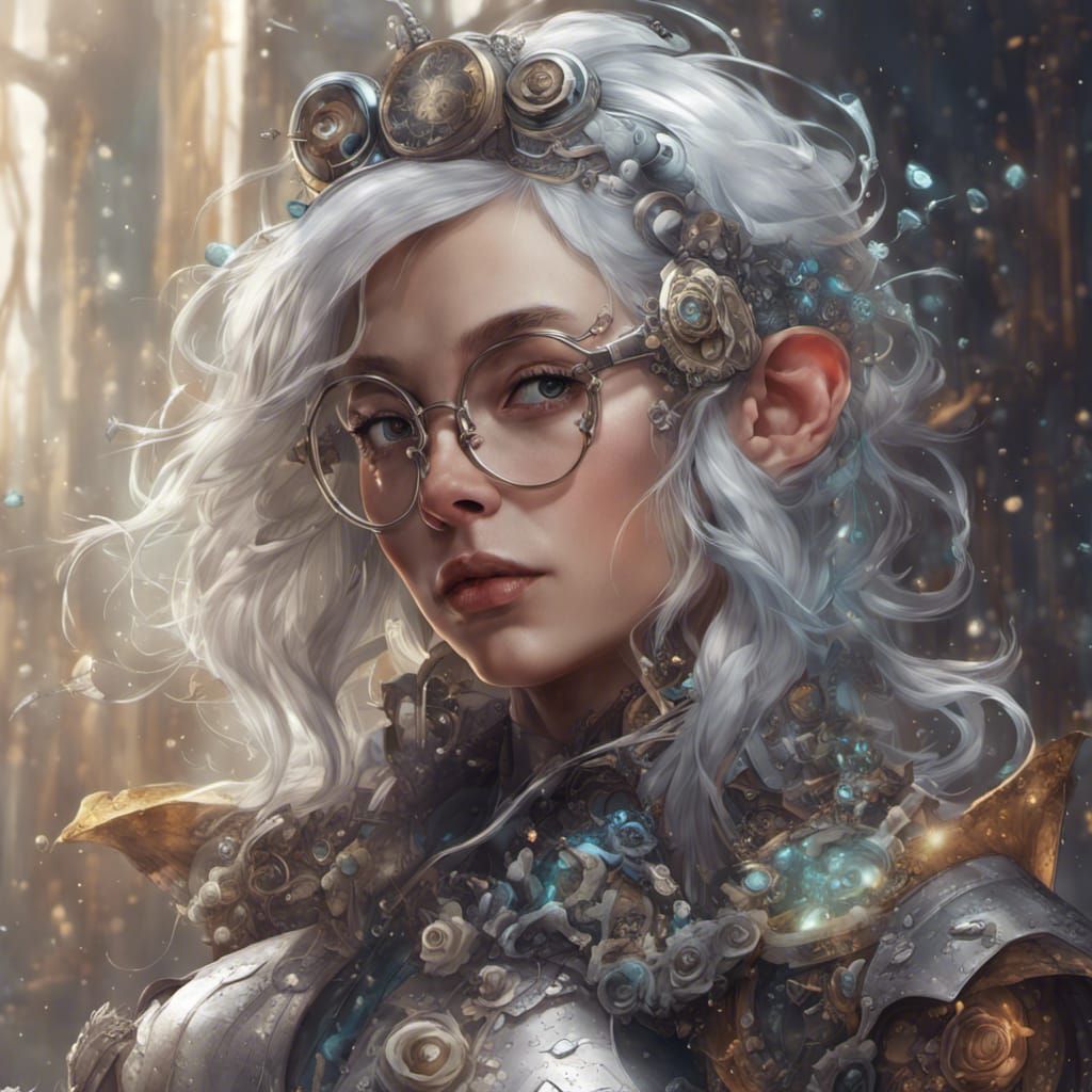 Half-Elf Artificer: Tech and Magic Fusion