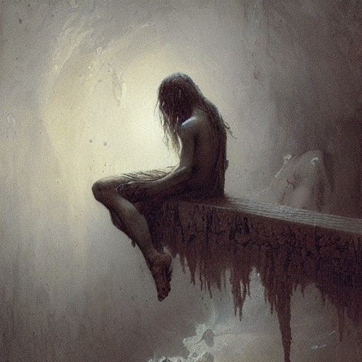 Haunting Suicide Scene in Horror Style