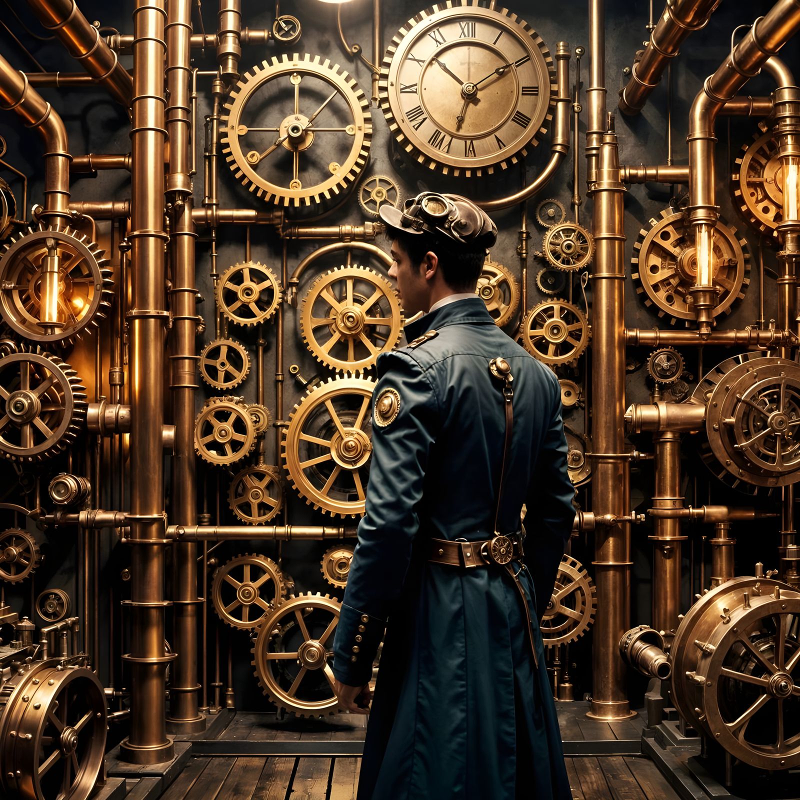 Steampunk Visualization of Fleeting Time