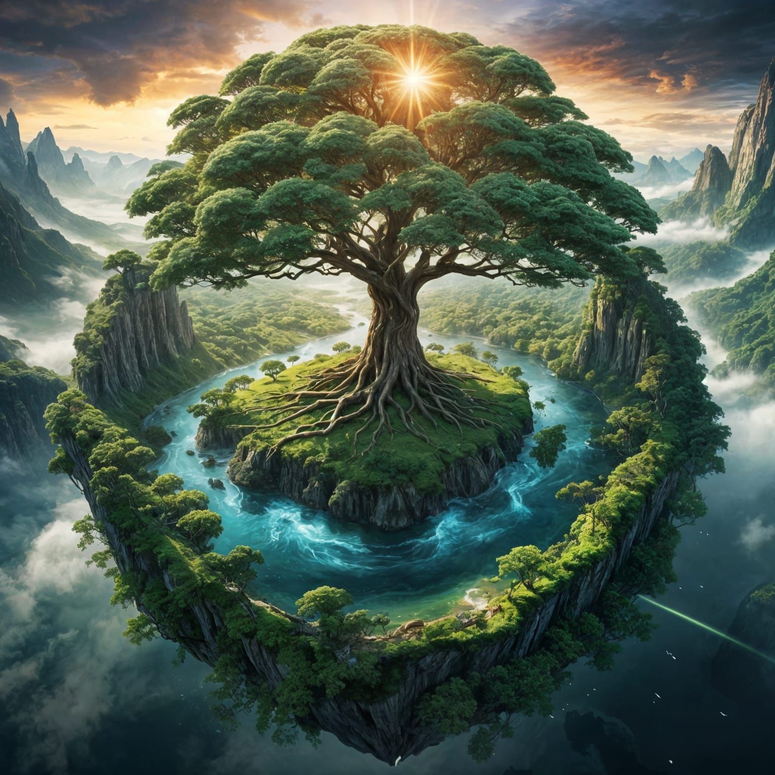 Mythical Vision of Earth as Fantasy Realm