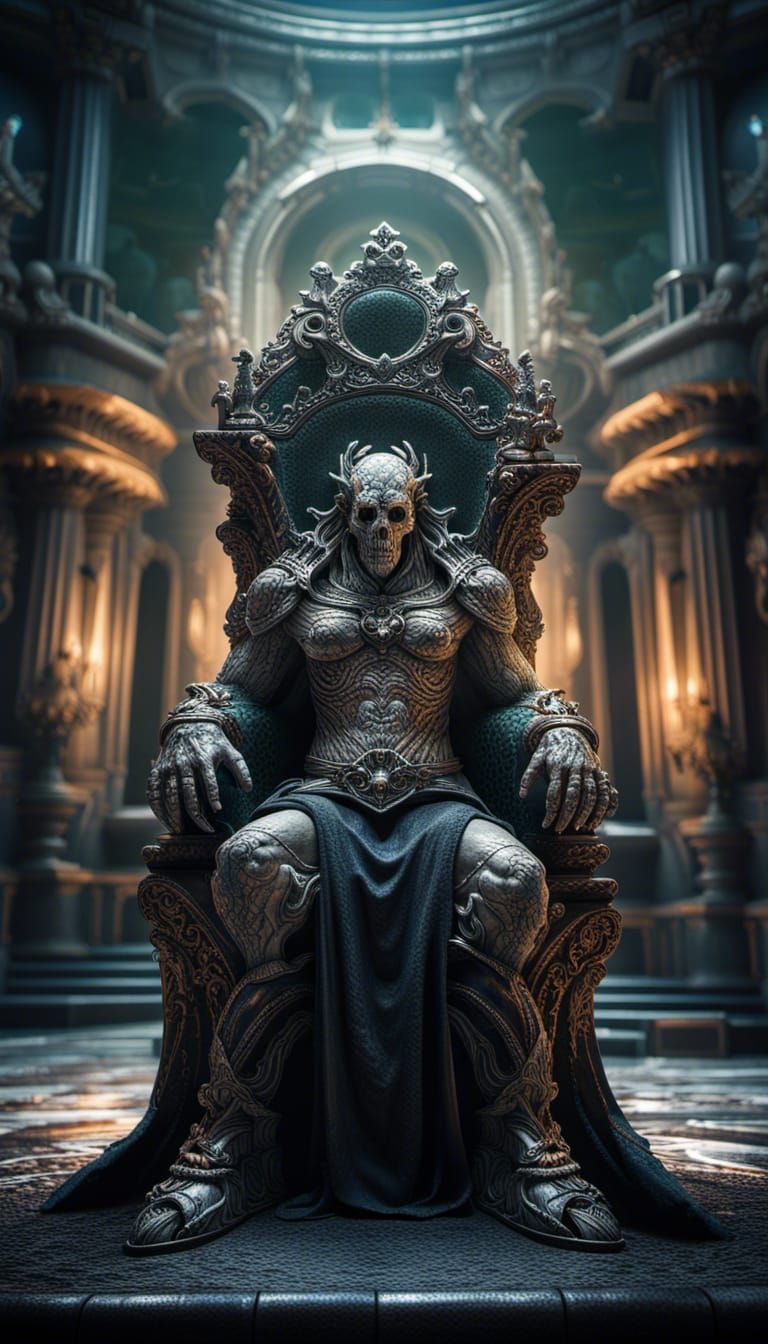 Ooze Sovereign on Throne: Hyperrealistic 64 Megapixel