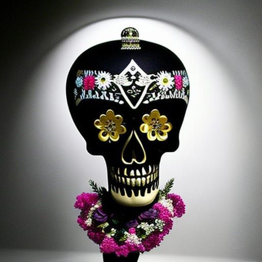Festive Calavera Skull Art