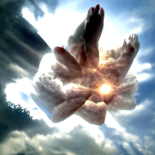 Hand of God in Metatron's Cube
