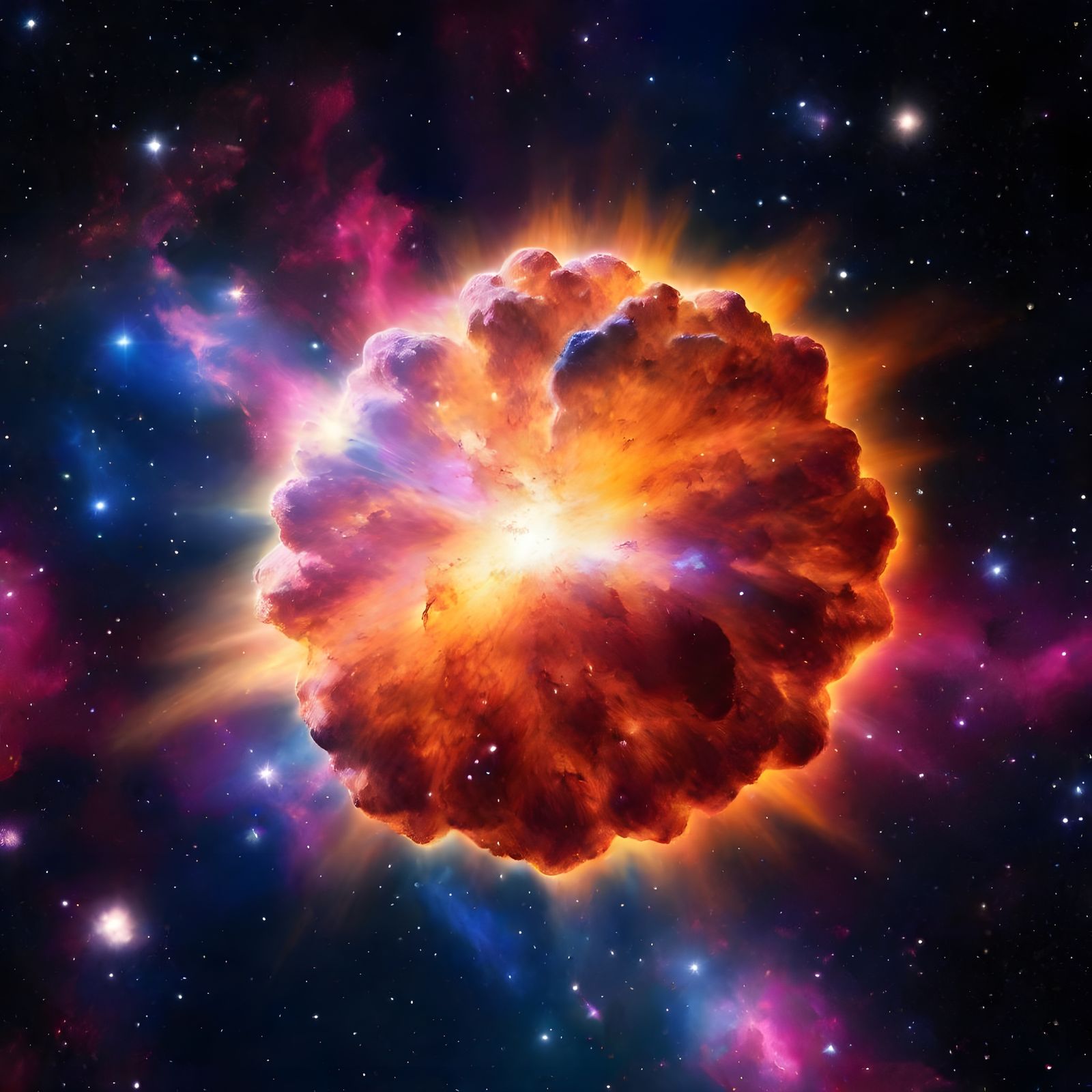 Celestial Blaze: The Magnificent End of a Star