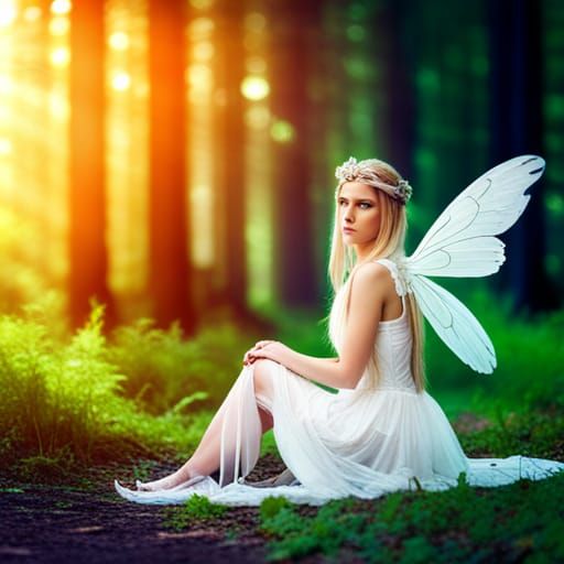 Armored Fairy Princess in Lush Forest: Photography