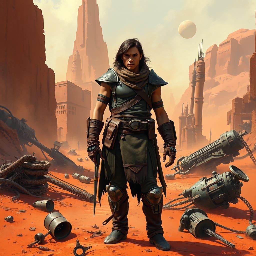 John Carter on Barsoom: Industrial Sci-Fi Art