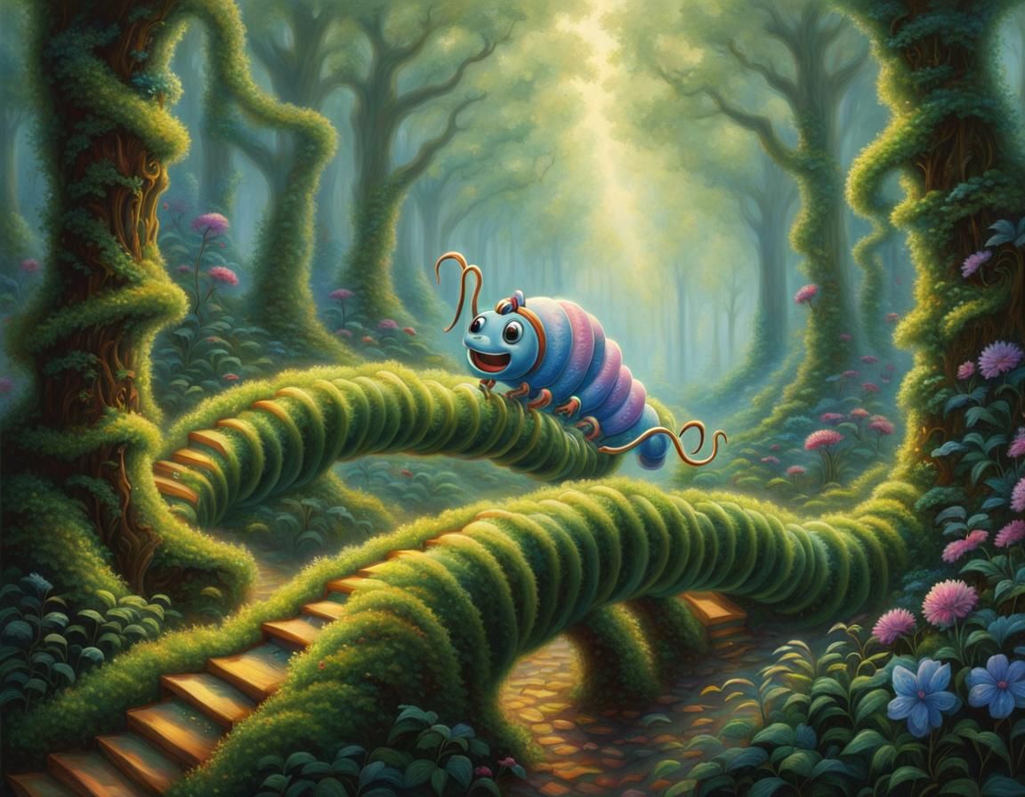 Centipede in roller skates. Oh sorry, no roller skates.