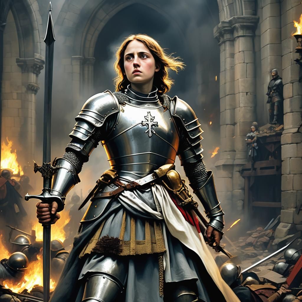 Visionary Maid in Epic Landscape