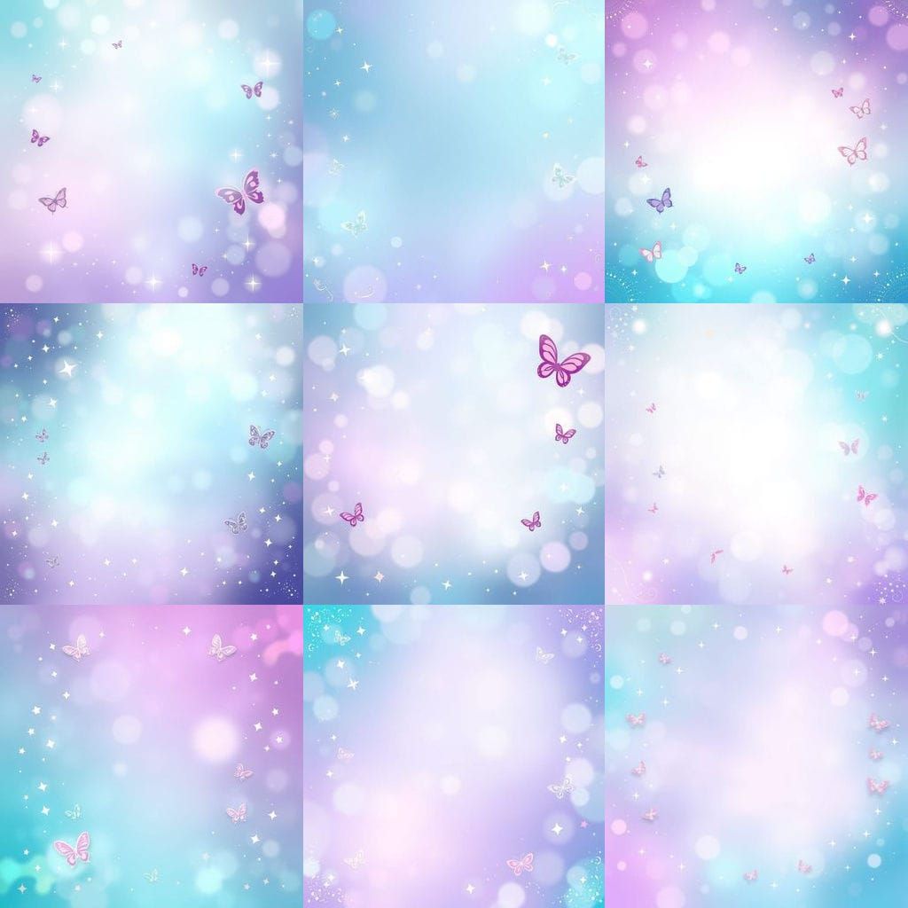 Whimsical Dreamworld in Soft Pastels and Sparkles