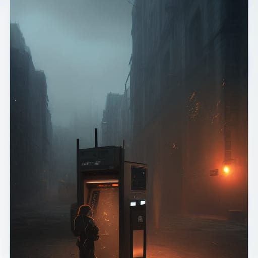 Cash Machine Jojo Stand in Dark Fantasy Style