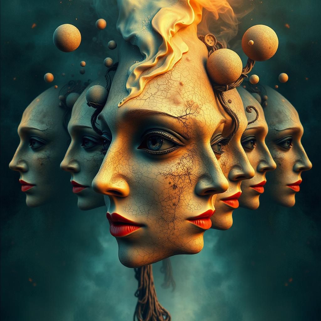 Surreal Abstract Faces Discovered Through Pareidolia