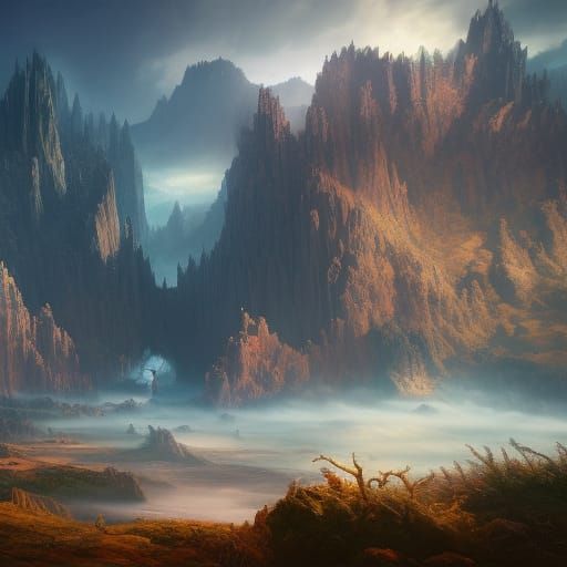 Fantastical Heaven: Detailed Matte Painting