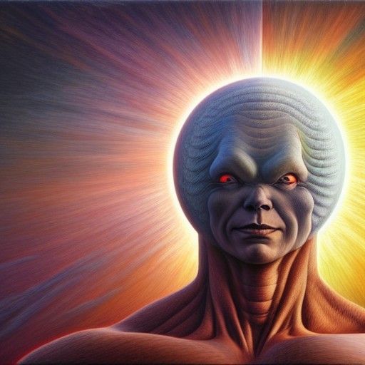 Celestial Muscular Figures in Hyperdetailed Digital Art