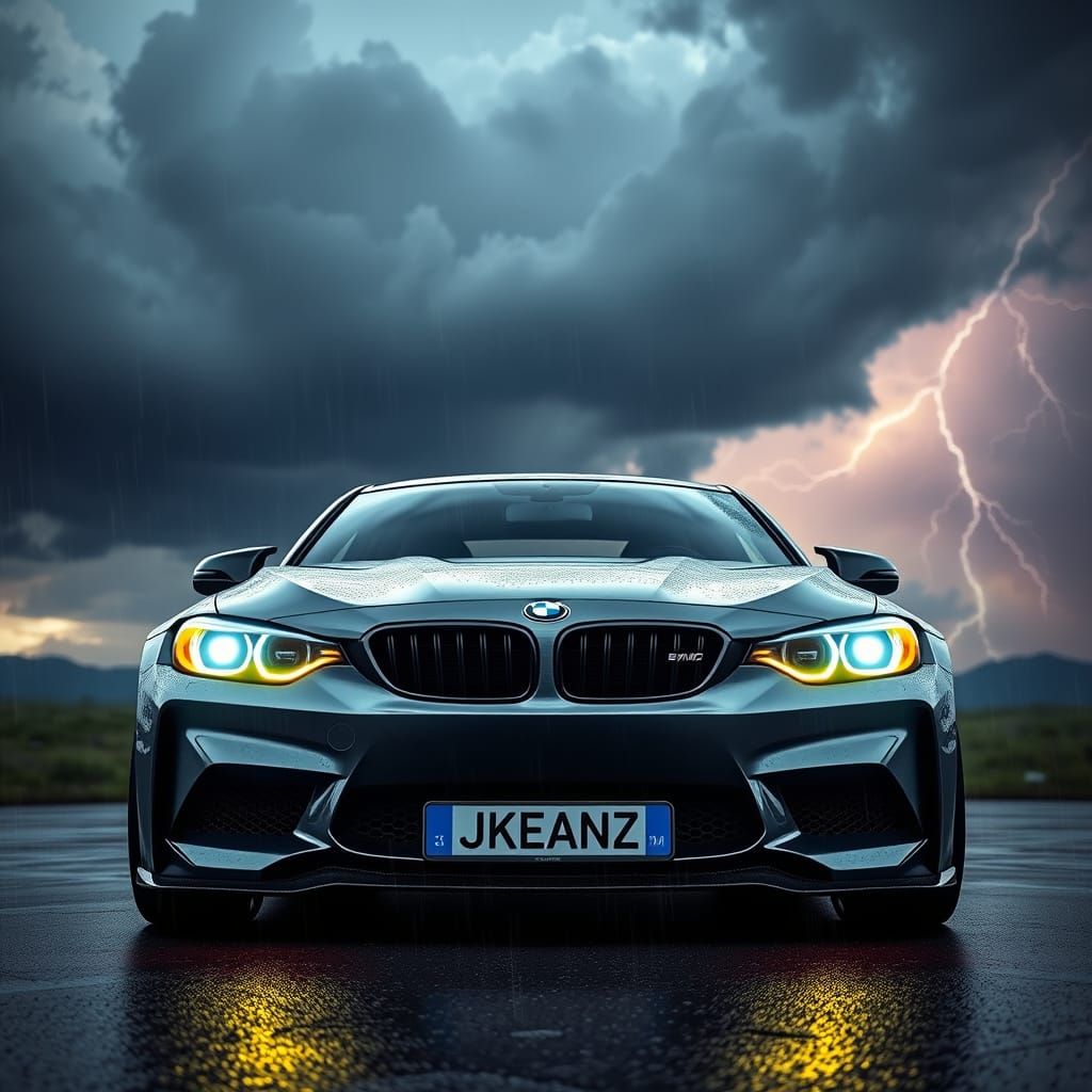 BMW M3 with Custom JKEANZ Logo in Stormy Forza Horizon Style