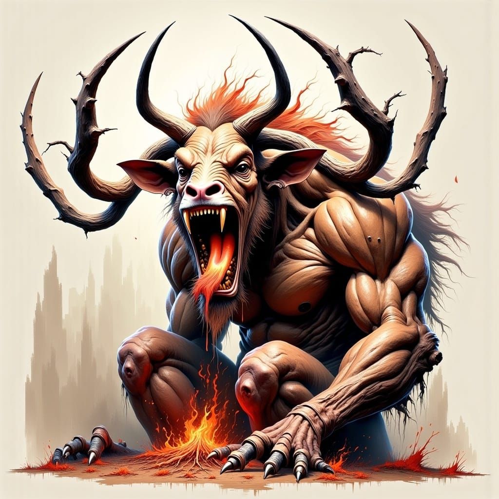 Gluttony: An Image of Unsatisfiable Hunger