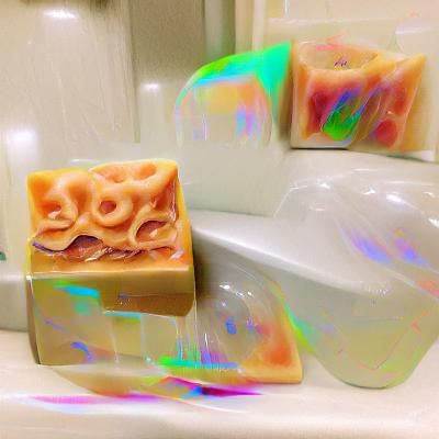 Clean White Soap Bar Still Life