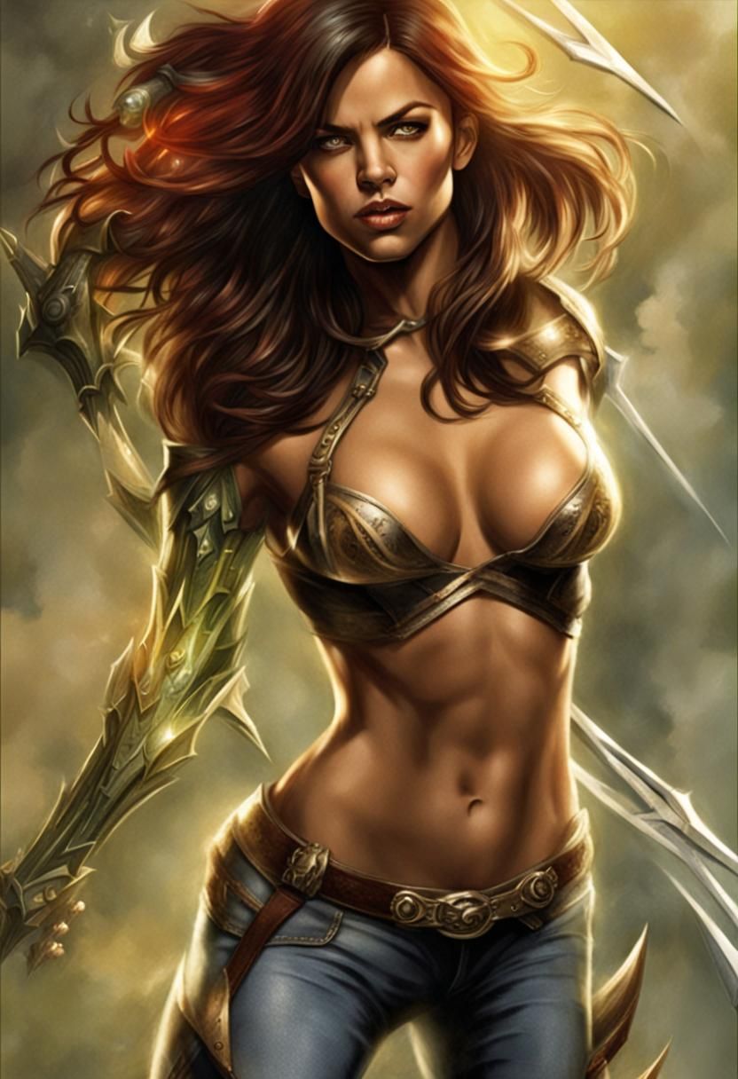 Jenna Dewan as Witchblade: AI Generated Art