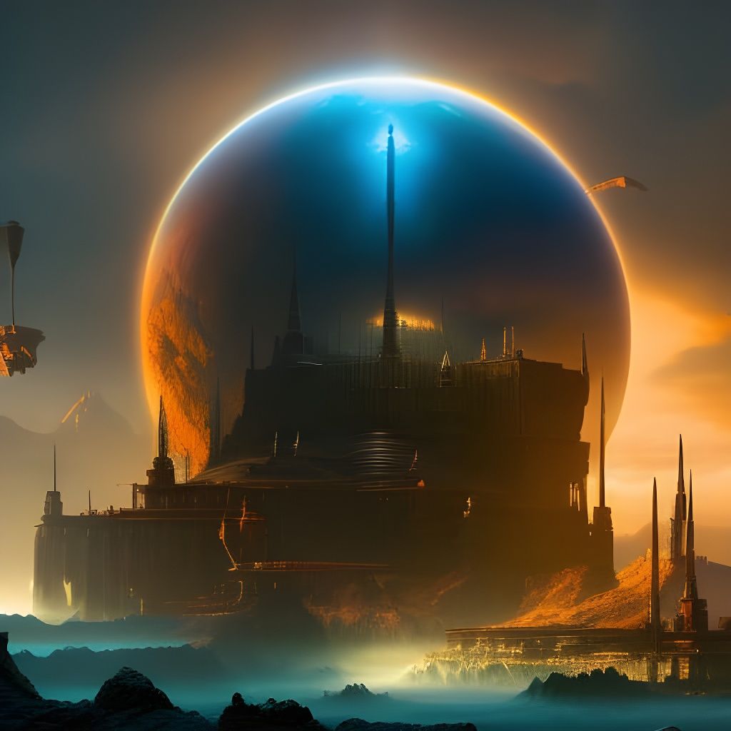 Elven Technology Ball in Ocean Waves