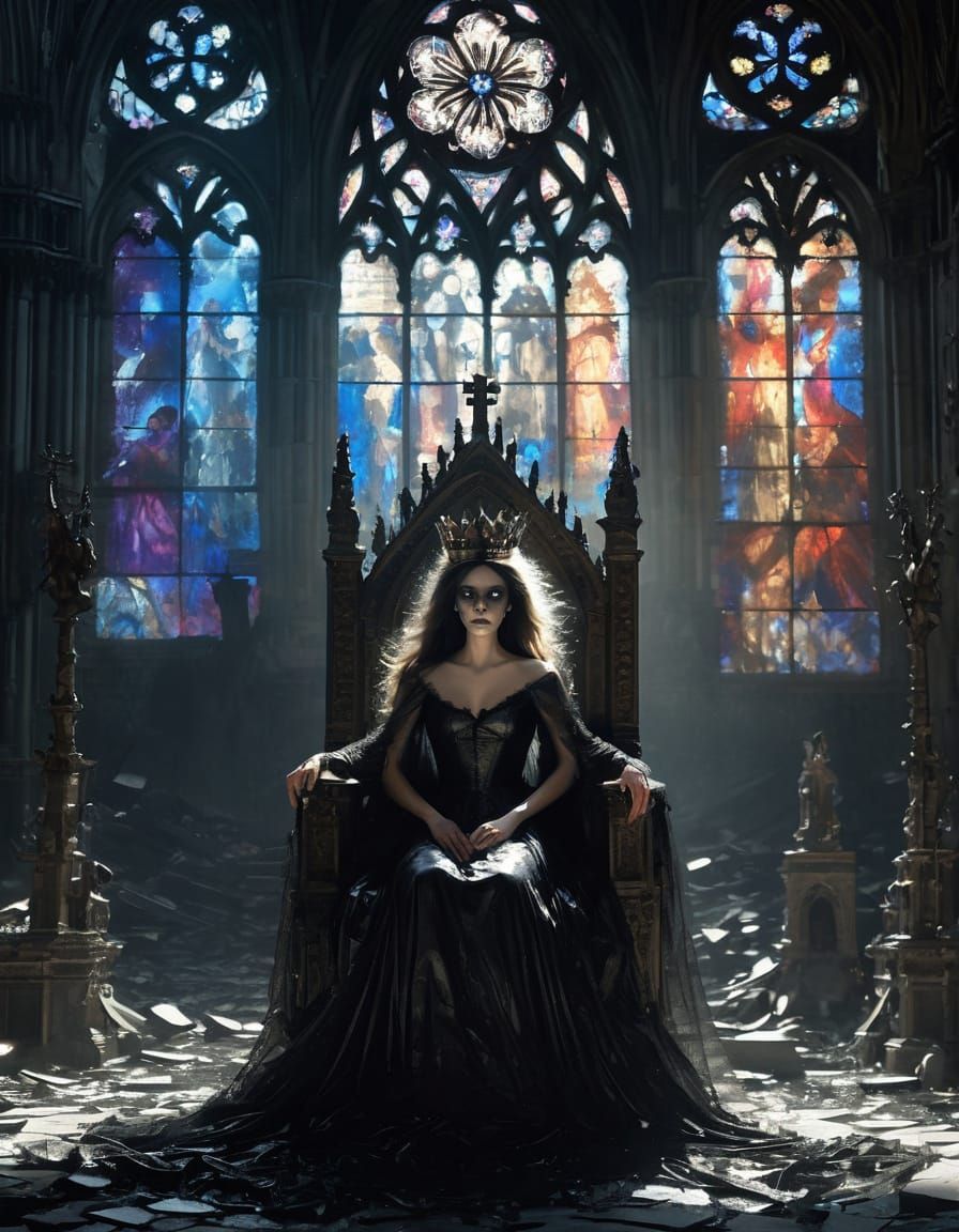 Spectral Queen in Cosmic Gothic Cathedral