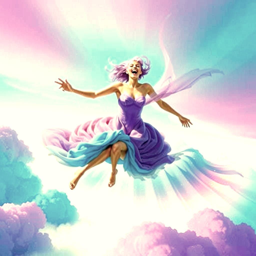 Vibrant Abstract Celebration in Colorful Euphoria