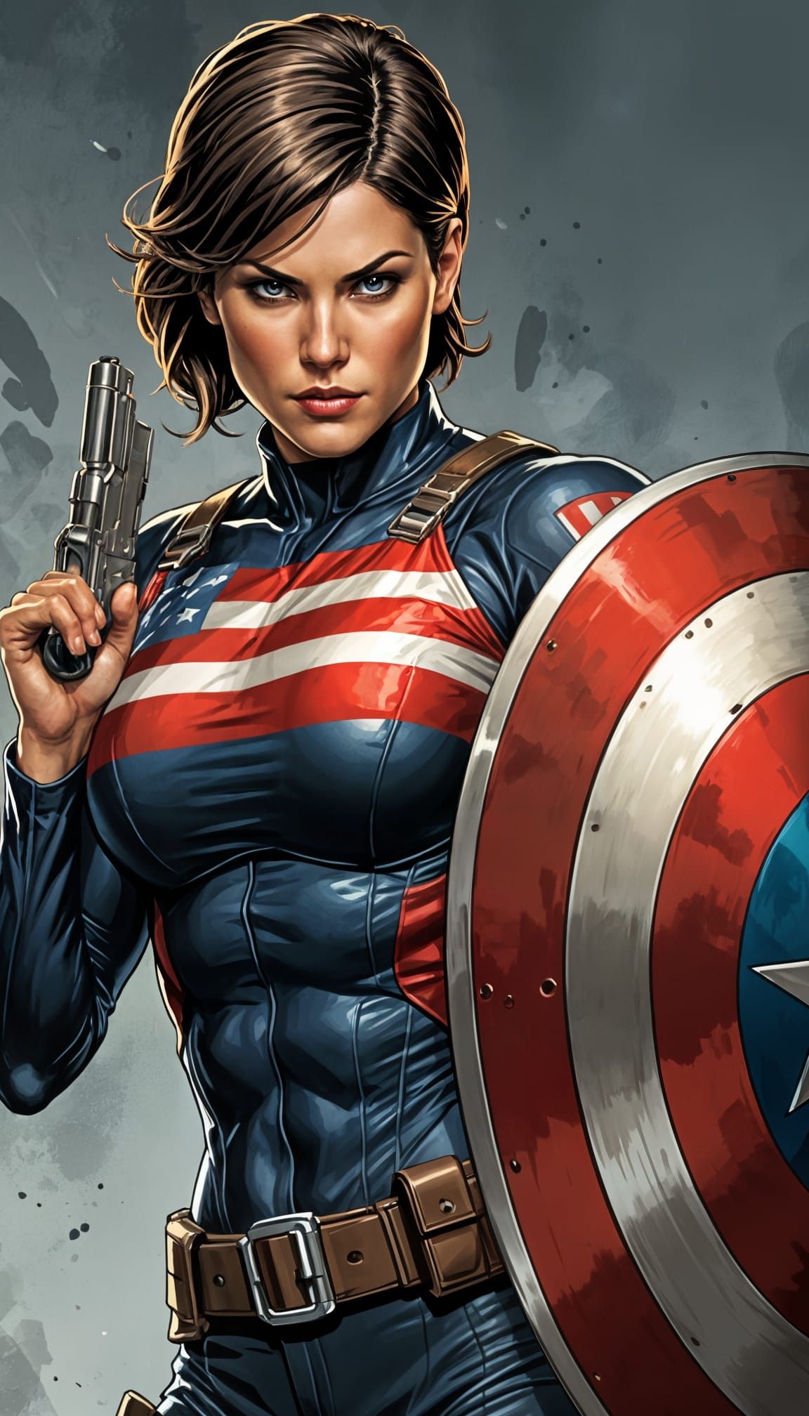 US Agent as Marvel Villain in Comic Book Art