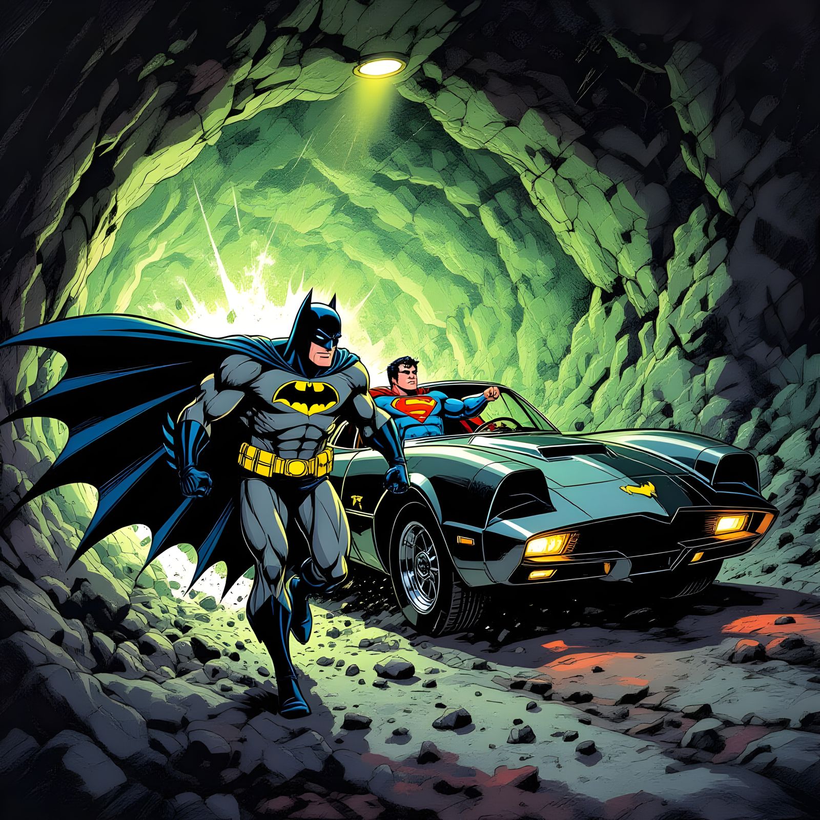 Batman Carries Superman Through Kryptonite Minefield to Batm...