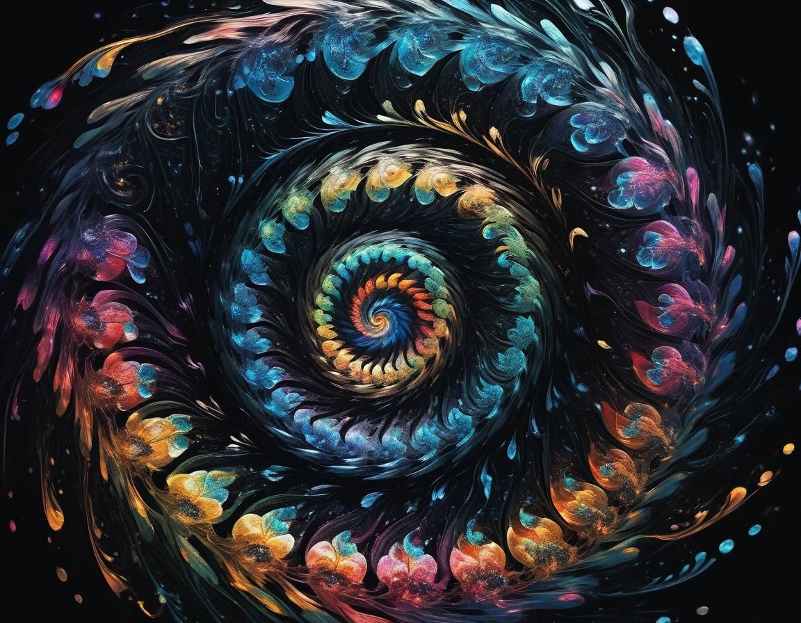 Ethereal Flood: Ultraminimalist Aetherpunk Art