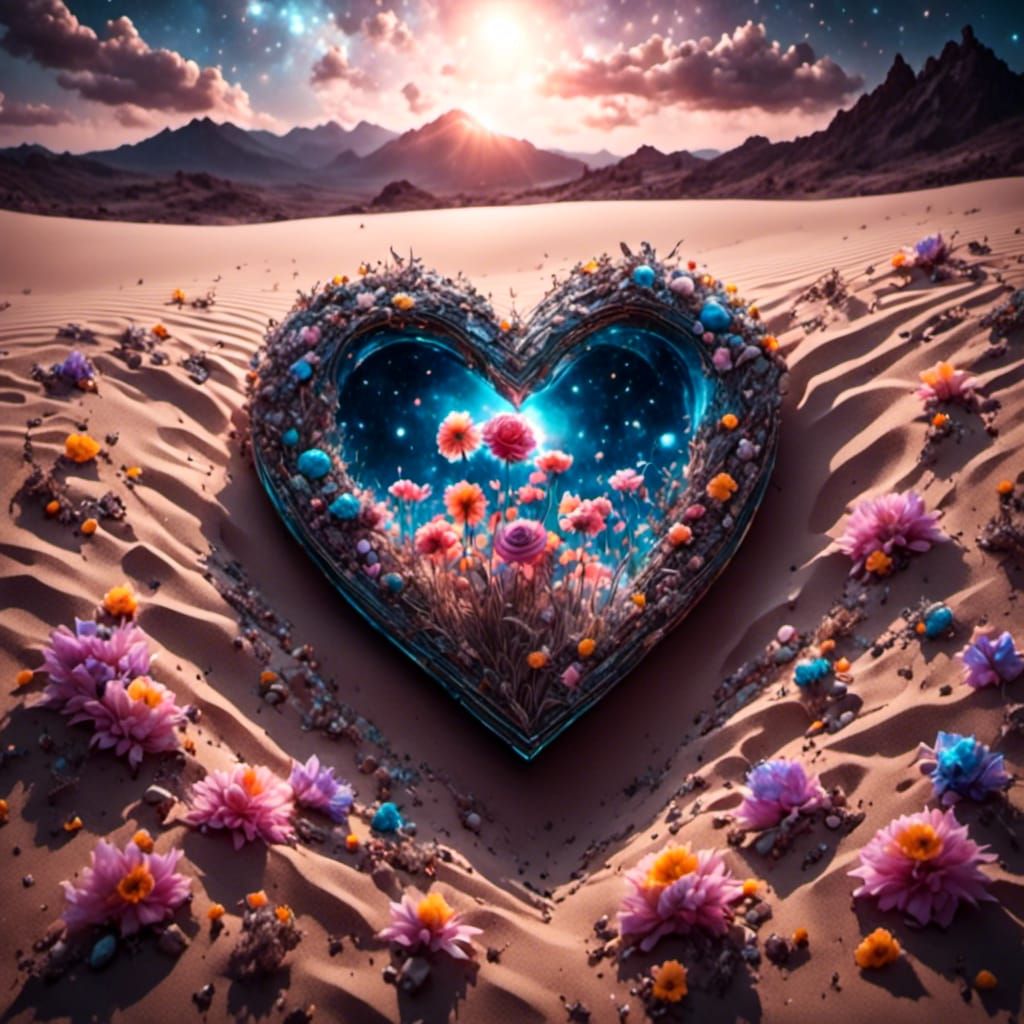 Monochrome Surrealism with Lens Flare and Airbrush Effects