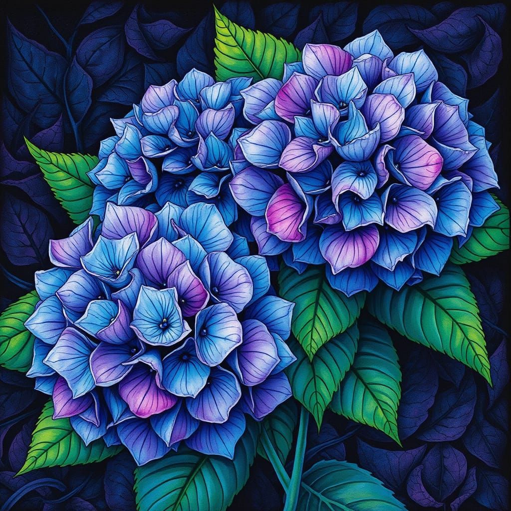 Hydrangea Hayao Miyazaki Alphonse Mucha Amanda Sage Bernie W...