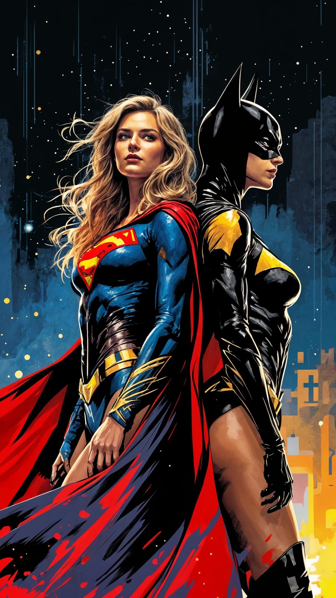 Heroines Unite in Vibrant Pop Art Splendor