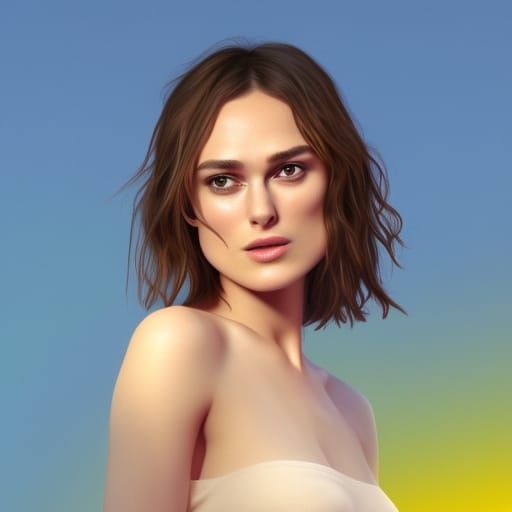 Keira Knightly in Pixar Disney 3D Style